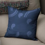 BonaMaison Housse de Coussin Motif, Bleu Taie d'oreiller pour Lit Voiture Canapé Maison Salon Chambre, Décoration D'intérieur, 43x43cm - Conçu et Fabriqué en Turquie