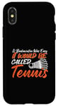 Coque pour iPhone X/XS Jeu d'amour pour joueur de badminton