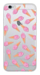 Coque en silicone imprimée compatible Apple iPhone 6 iPhone 6S Glace Rose