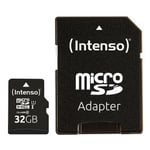 Intenso® 32GB Micro SD UHS-I Minnekort inkl. Adapter