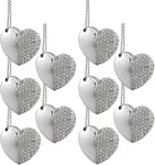 10 Pièces Clé USB 8 Go Collier Coeur Argent USB JumpDrive pour Femme