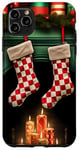 iPhone 11 Pro Max Christmas Stockings Hung by the Fireplace Case