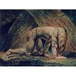 Wee Blue Coo William Blake Nebuchadnezzar Tate Collection Old Painting Art Print Poster Wall Decor 12X16 Inch