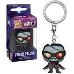 Funko POP! Keychain Marvel Zombie Falcon What If Vinyl Keyring New