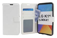 Crazy Horse Wallet LG K11 (LMX410) (Vit)