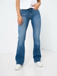 Only Blush Mid Flared Denim - adult - female