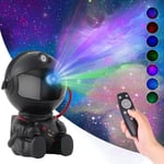 Galaxy Star Projector -kattolamppu koristeellinen lahja huoneen LED-yövaloon tähtiprojektoriefekteillä ja Galaxy Nebula Black B:llä