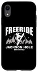 Coque pour iPhone XR Snowboard Freeride Jackson Hole Wyoming