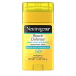 Neutrogena Beach Defense Sunscreen Stick with Broad Spectrum SPF 50+, Lightweig