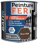 Batir Peintures Peinture fer martelé peintures - 0,5 l Brun