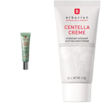 Erborian - Lot de 2 poduits : 1 Crème Teintée Anti-Rougeur CC Red Correct + 1 Centella Crème avec Centella Asiatica et Acide Hyaluronique - Blanc - Cosmétique Coréen