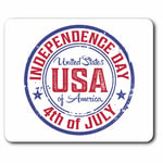 Computer Mouse Mat - USA Independence Day America Office Gift #9249