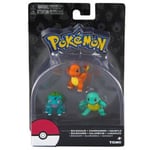 Tomy Pokemon Bulbasaur + Charmander Squirtle Figur