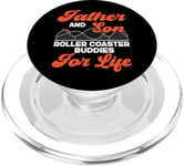 Roller Coaster Father Dad Son Father And Son Roller Coaster PopSockets PopGrip for MagSafe