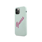 Guess Case for Apple iPhone 12 / 12 Pro Collection Vintage Silicone in TPU, Blue