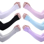 Unisex arm sleeves 6 par sportärmar cykelärmvärmare halkfria anti UV löparärmvärmare 6 färger arm sleeves för alla utomhussporter