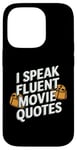 Coque pour iPhone 14 Pro Citations drôles pour cinéphiles de I Speak Fluent Movie Citations