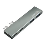 LogiLink USB 3.2 (Gen2x2) Hub Multifonction 4 Ports PD 3.0 (PowerDelivery 100 W) Argenté