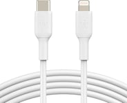 Câble USB-C vers Lightning (câble de recharge rapide pour iPhone 13, 13 Pro, 13 Pro Max, 13 mini et modèles antérieurs ; câble Boost Charge USB-C certifié MFi ; blanc, 1 m)