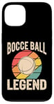 Coque pour iPhone 13 Boule de pétanque vintage Legend Retro Sports