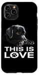 Coque pour iPhone 11 Pro This Is Love Black Lab Puppy