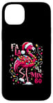 Coque pour iPhone 14 Plus Fa LaLa Mingo Flamingo Sapin de Noël Tropical Christmas Lights