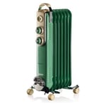 Ariete 00B083714AR0 Radiateur A Huile 10m ³ Vintage 7 elementi Vert 1500W