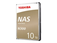 Toshiba N300 NAS - Hårddisk - 10 TB - intern - 3,5" - SATA 6Gb/s - 7200 rpm - buffert: 256 MB