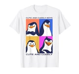 Madagascar Penguins Cute And Cuddly Text Poster T-Shirt