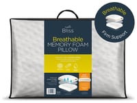 Snuggledown Bliss Breathable Memory Foam Firm Pillow