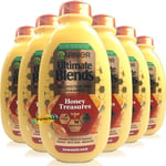 6x Garnier Ultimate Blends Honey Treasures Reconstructing Shampoo 400ml