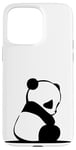 iPhone 15 Pro Max Panda Drawing White Case