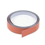 SteelFlex® Gloss White and 3M Self Adhesive Steel Tape for Creating a Surface Magnets Will Stick to - 25mm Wide - 5m Length