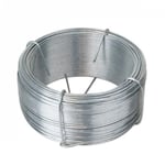 Fil d'attache en acier galvanisé pour grillage ou autre - 100 m x Diam 1.3mm - Gris - Linxor