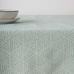 BELUM | Nappe Anti-Taches Jacquard Taille 155 x 155 cm - Résistante aux Taches Extra Douce au Toucher - Turquoise - Nappe en Tissu 70% Coton - 30% Polyester - Modèle 31990C