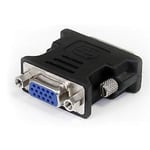 StarTech.com DVI to VGA Cable Adapter - Black - M/F, DVI-I, VGA, Male connector