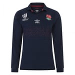 Umbro Childrens/Kids World Cup 23/24 England Rugby Long-Sleeved Alternative Jersey - 7-8 Years