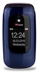 TTfone Lunar TT750 Big Button Simple Easy Clamshell Flip Mobile Phone Pay As You Go (Vodafone, Blue)