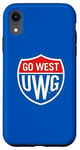 Coque pour iPhone XR University of West Georgia UWG Wolves Go West Shield Logo