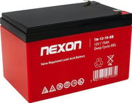 Nexon Tn-Gel-15 12V 15Ah Gelbatteri - Djupurladdning Och Cyklisk Drift