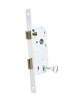 Bricard 2681 Serrure à encastrer axe 40 mm pour Porte de Chambre à Clé. coloris Blanc