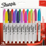 Tusjpenner Sharpie Fine 18-pakning