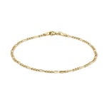 Carissima Gold - Maille Corde Bracelet de Cheville Femme - 9 carats Or Jaune 375/1000