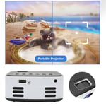 (Uk Plug)WiFi Projector 1080P Full HD 16-110in Large Screen LED Portable Outdoor