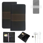 Phone Case + earphones for nubia Red Magic 7 Wallet Cover Bookstyle protective