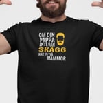 Pappa T-shirt med - Om din pappa inte har skägg har du 2 mammor Black L