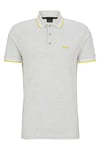 BOSS Mens Paddy Polo Shirt Pastel Grey S