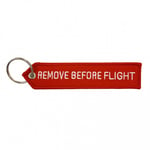 Nyckelband - REMOVE BEFORE FLIGHT - Röd/Vit Pil