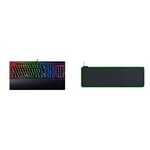 Razer BlackWidow V3 (Green Switch) - Clavier de Jeu mécanique sans Fil avec éclairage RGB Noir & Goliathus Extended Chroma - Tapis de Souris de Jeu XXL Extra Large avec éclairage RVB Noir