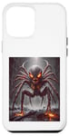 Coque pour iPhone 12 Pro Max monstre en colère moitié hommes moitié araignée scène horreur effrayant cool